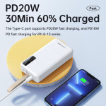 418b5d5d095a54c8678db42c999e6c07 Back up baterija REMAX Noah Series RPP-506 PD QC 20W 22.5W 30000mAh bela