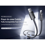 4ef03e0bc7acbbab632ec78e25d05719 Data kabl REMAX RCC-168 Lyncharge Series 60w 4-in-1 Zinc Alloy crni