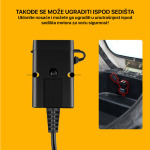 5412efdc4f55c125640e8cce5fc26273 Adapter 2.4A vodootporni za motor 1.5m crni