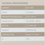 54e40f18b916ccfe2e452781bec4dba7 Bluetooth zvucnik HM11 crni