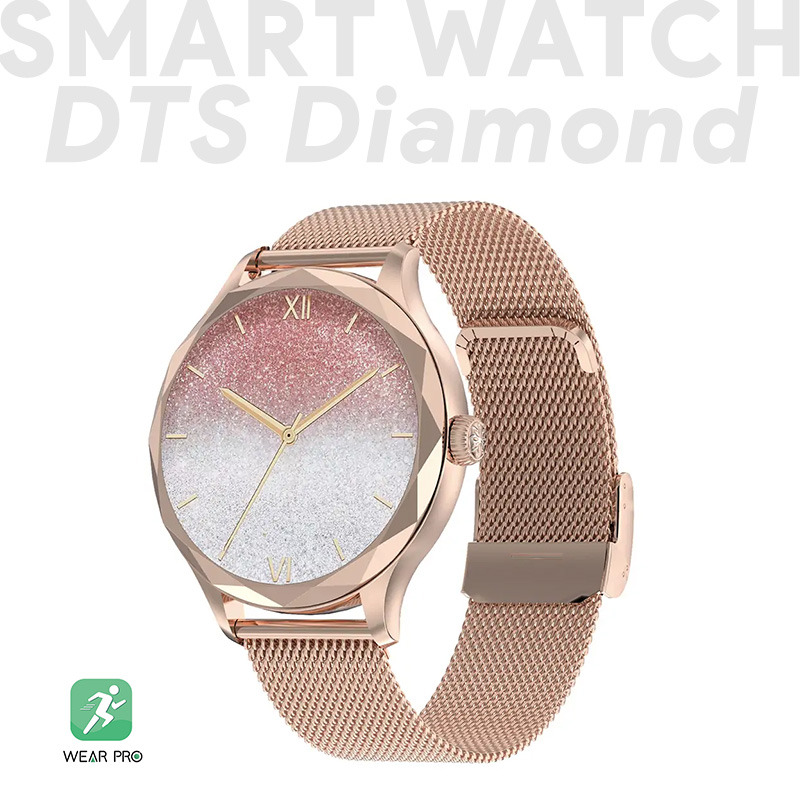 560ff3d4db76c3a0d25f4be5f361318f Smart Watch DTS Diamond zlatni (metalna narukvica)