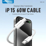 5879065ab70f61dcaf9b1ea1f09c4179 Data kabl KONFULON DC61 PD 60W Super Fast Charge za iPhone 15 Type C na Type C beli 1m