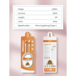 5cc9c7256a8c83cd34201917a1351b3b Data kabl LDNIO LS601 30W Fast iPhone lightning sivi 1m