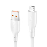 68e0d6f2b52216ef071800fb11615a8b Data kabl KONFULON DC63, 3A, USB na micro USB beli 1m