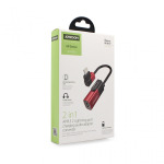 7d217422ecb12246239d640df28b27f4 Adapter Joyroom za slusalice i punjenje iPhone lightning crveni