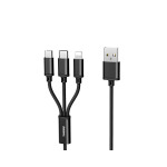 80b8809fa3ccdda812df3547a07c1461 Data kabl REMAX Gition RC-131 3u1 za iPhone Lightning/Micro USB/Type C crni 1m