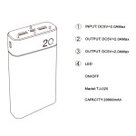 842ad3173c3477a149ac53993f2fc8d2 Back Up baterija Oxpower TJ-020 20000 mAh crna