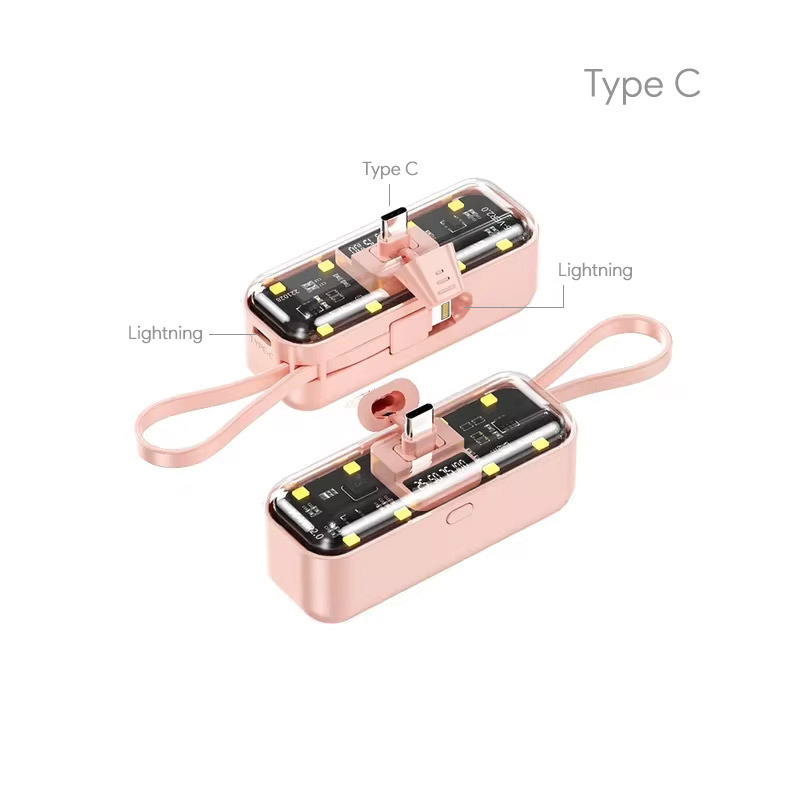 8c8956e3fce1e1d5ca8a54138facf5ee Back up baterija privezak Oxpower 5000mAh Type C roze