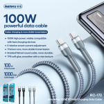 8d17765fc24541ad756dfed1bd0ab682 Data kabl REMAX Fast charging 100W PD RC-172 Type C na Type C srebrni 1m
