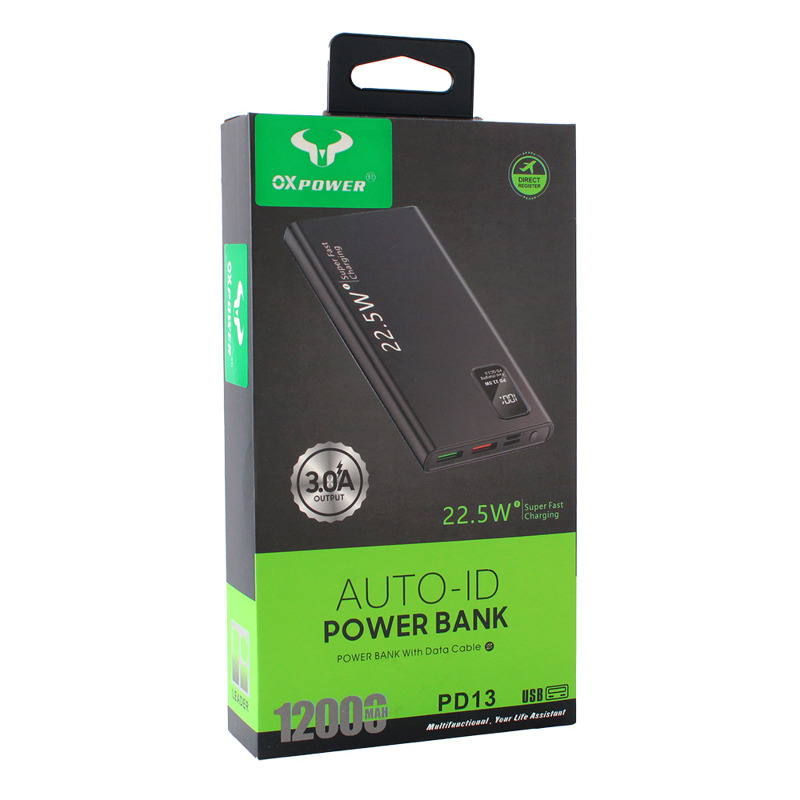 8ea37211e5e4ff2c09f6fd9d7b37c650 Back up baterija Oxpower PD30 PD QC 22.5W 30000 mAh crna