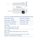 94d1bf83c427b1b4bb046c4ceb43d827 Back up baterija REMAX Suji Series RPP-550 20W+22.5W PD+QC 30000mAh plava