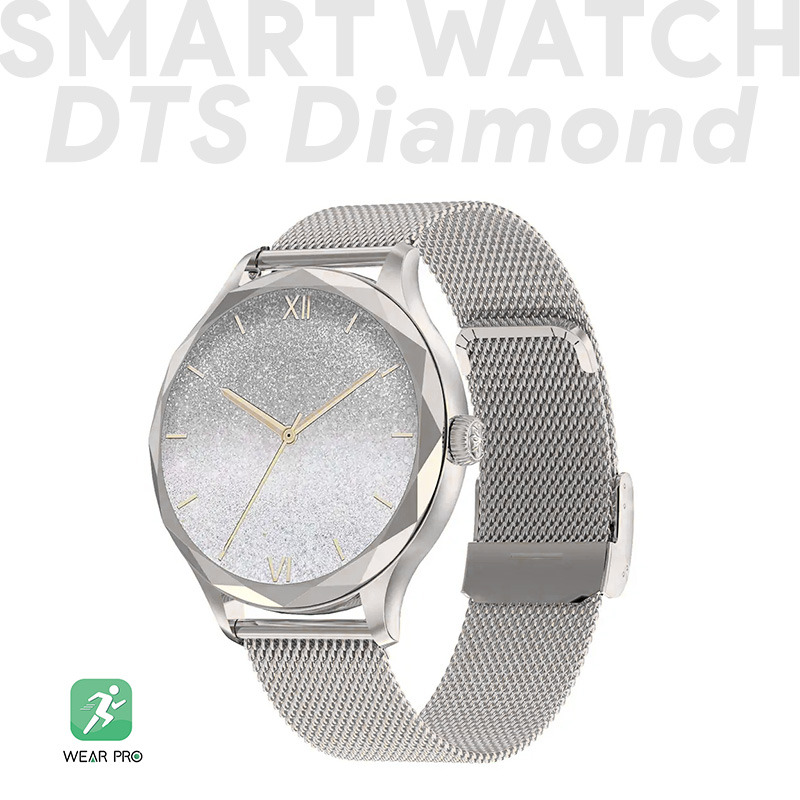 9b77e19776ad6604243175f3418413a6 Smart Watch DTS Diamond zlatni (metalna narukvica)