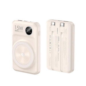 a3f25139cdfa8d4d4d9227def73ee910 Power bank Magsafe REMAX Lecho Series RPP-527 PD 20W + QC 22.5W Fast Charging 10000mAh crni