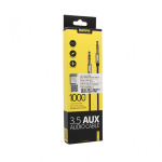 abda396eda6d2e3ce20b31a34b4c9499 Audio kabl REMAX RM-L100 Aux 3.5mm crni 1m