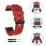 b82649da7873d5f662078c83c336071d Narukvica sporty za Garmin Fenix 3/5X/6X smart watch 26mm tamno crvena