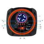 c68a3f723e057e6ab510951f2411a9c5 Bluetooth zvucnik P101 2x4" narandzasto crni