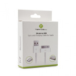 ce338457c253ec89b72ea3f66d4f72ea Data kabl Teracell Plus za iPhone 4 beli 1.2m