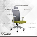 cebe4904e0ae65b311002083c278ea01 Stolica Office Fantech OC-A258 Mint Edition
