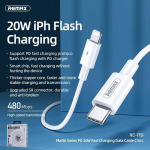 d634e9e5a23f16908048a18275f4d9dd Data kabl REMAX RC-175i PD 20W iPhone Type C na iPhone lightning beli 1m