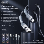dd839a79d9812282c70055a866e7426f Data kabl REMAX RC-124i 2.4A iPhone lightning sivi