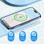 df6b5b36aeb00bfc958650f18d10fbb4 Back up baterija LDNIO PQ16 10000mAh, 15W wireless, sivo bela