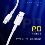 df78668b68712a74762ff74e9e083c1f Data kabl KONFULON DC13 PD 3A Type C na iPhone lightning beli 1m
