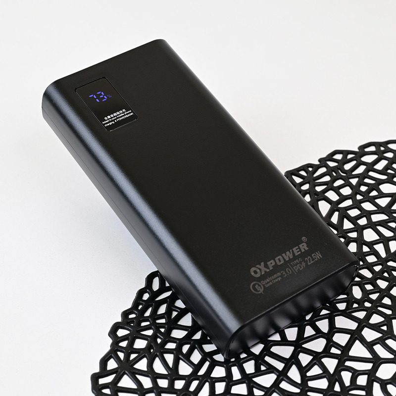 e21f154ffe34a5a32ac69a11d84bb7eb Back up baterija Oxpower PD30 PD QC 22.5W 30000 mAh crna