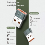 e248cd8d016d2b754e3e08af59e0538d Adapter LDNIO LC150 Type C na USB sivi
