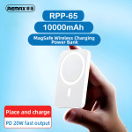 e662f882a8edbe500d64d981af247528 Power bank Magsafe REMAX Usion Series RPP-65 PD 20W + QC 15W Fast Charging 10000mAh beli