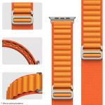 ec969db6367924209da8abf0a762070c Narukvica Moye Smart Watch Alpine Loop Strap 44/45/49mm Black With Orange