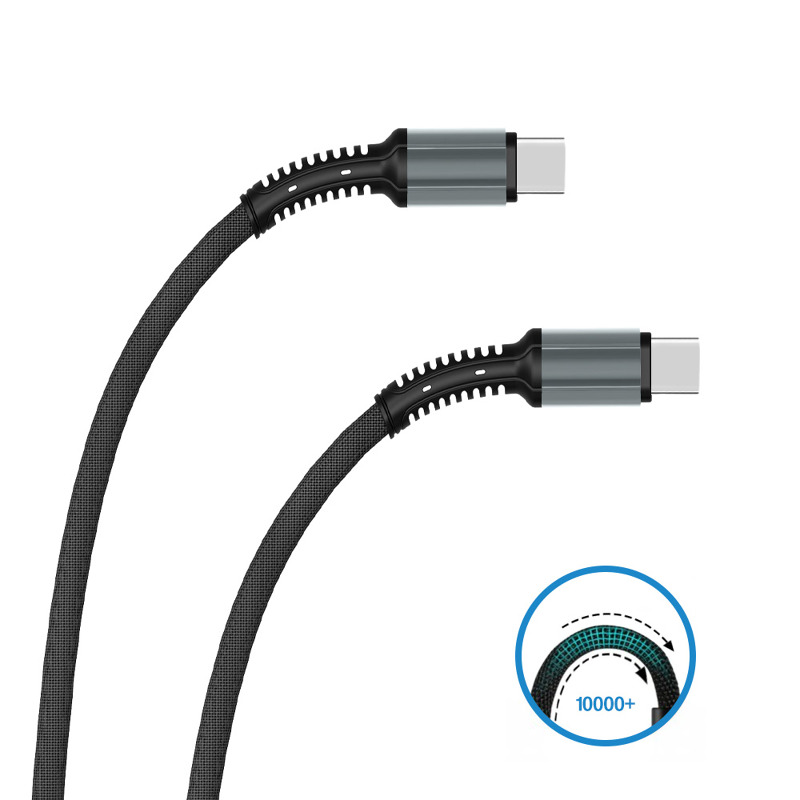 f321e5f0fde1031597bdb0250c40994f Auto punjac C1 4u1 PD 3A, USB 2.4A 120W (total) sa Type C/lightning kablom tamno sivi