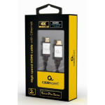 6ce1954ba52973f9ff017a0f6ff89d08 CCB-HDMIL-2M Gembird HDMI kabl, High speed,ethernet support 3D/4K TV Select Plus Series blister 2m A