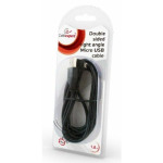9b02d3af1d19784fdf664044757a3496 CCB-USB2-AMmDM90-6 Gembird USB 2.0 AM to Double-sided right angle Micro-USB cable, 1.8M