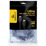 f8dd427d76193e4aaff1b4e805c2b2c0 CC-HDMI8K-3M Gembird HDMI kabl v.2.1 ethernet support UHD/8K TV 3m