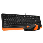 38acf56ce18aca4af105a09522b54003 A4 TECH F1010 FSTYLER USB US narandžasta tastatura + USB narandžasti miš
