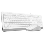 72b2738514dfa6e35f331319b97fffd8 A4 TECH F1010 FSTYLER USB US bela tastatura + USB beli miš