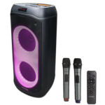 797c6e0c49649043ef679f4a45163987 Microlab PT802W karaoke zvucnik 200W, Bluetooth, LED, 11,1V/4400mAh, TWS, Aux, USB, microSD, + Mic*2