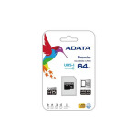 45c19447822c9220d0cdf2deab7b3e16 Micro SD Card 64GB AData + SD adapter AUSDX64GUICL10A1-RA1/ class 10