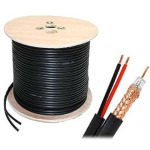 6f78a93191fca3acf01b2285c6977ebd KABL-COAX-RG59+2x0.75 BC/PVC/300M CCTV Bakarni Koaksialni kabl sa napojnim kablom2x0,75mm black 300m