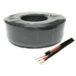 c07de339bbb2dc8849cc9dbbe4219424 KABL-COAX-RG59+2x0.75 BC/PVC/100M CCTV Bakarni Koaksialni kabl sa napojnim kablom2x0,75mm black 100m