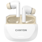 9fc196f31c43c90e926d75702a77a208 CANYON headset HEXAGON 7 TWS ANC+ENC Wireless Charge White