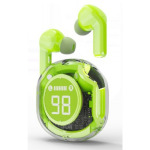 271d4538b3829139b96bd157255bc049 TWST-01-G Gembird bluetooth V5.4 slusalice, TWS, LCD, Transparent, green