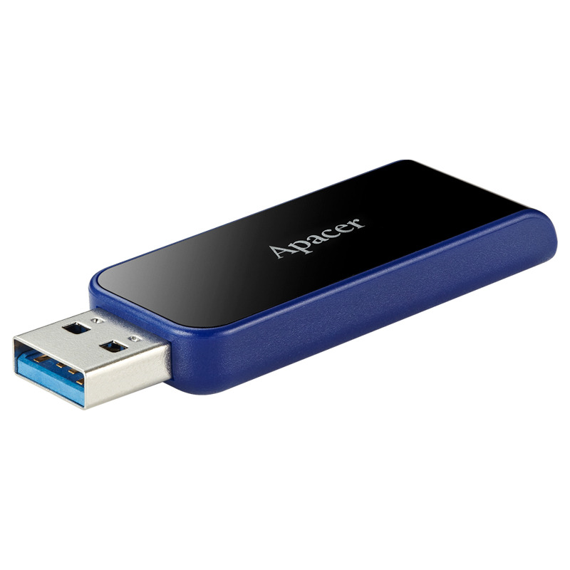 58768eda570825ab2e69cad9aaf69a19 APACER 64GB AH350 USB 3.2 flash crni AP64GAH350B-1