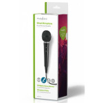86724f3abd80daa58ede7b83ce65b0fc MPWD01BK Karaoke mikrofon, 6.35mm -75dB+/-3dB, Sensitivity, 80Hz-12kHz, 5.0m