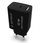 d2ca731465e0940d5d2ee17a5332a7f7 TA-UC-2AC12-01-BK Gembird USB punjac, 2-port USB-A+ USB-C, 2.4 A, Black