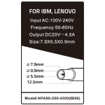 d4f5ea9fdae0dc58c1dc65a440a1248d NPA90-200-4500 (IB06) ** Gembird punjac za laptop 90W-20V-4.5A, 7.9x5.5mm yellow PIN (858)