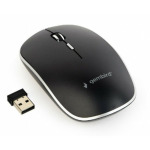 d7848340d280cf540a1c6599390f4a8e MUSW-4BS-01 Gembird Necujni bezicni mis 2,4GHz opticki USB 800-1600Dpi black 115mm