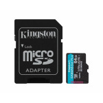 c98b275b7c07880e0faa8415b5e918f0 KINGSTON Memorijska kartica U3 V30 microSDXC 64GB Canvas Go Plus 200MB/s A2 + adapter SDCG4/64GB