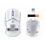 6cccec9be051356fa9f3767d1190aba1 Miš HyperX Pulsefire Haste 2 Core Wls Wht/Grn/Pur/Gaming/bela