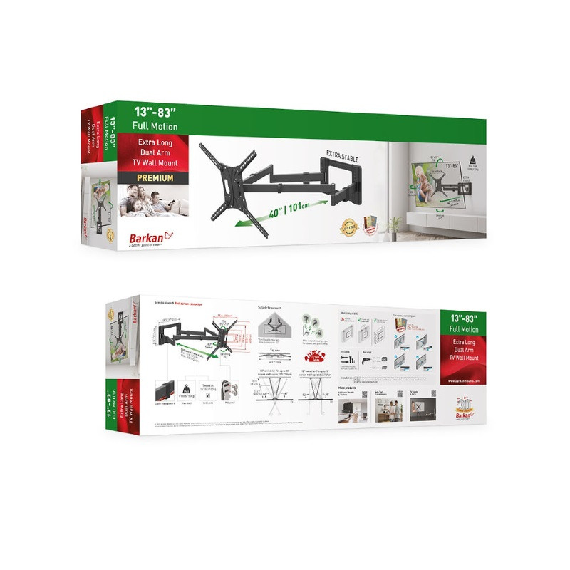 676cc93e07460ea5eff73187cdd29d5f BARKAN E120.B LCD TV zidni nosač 13-29 inča